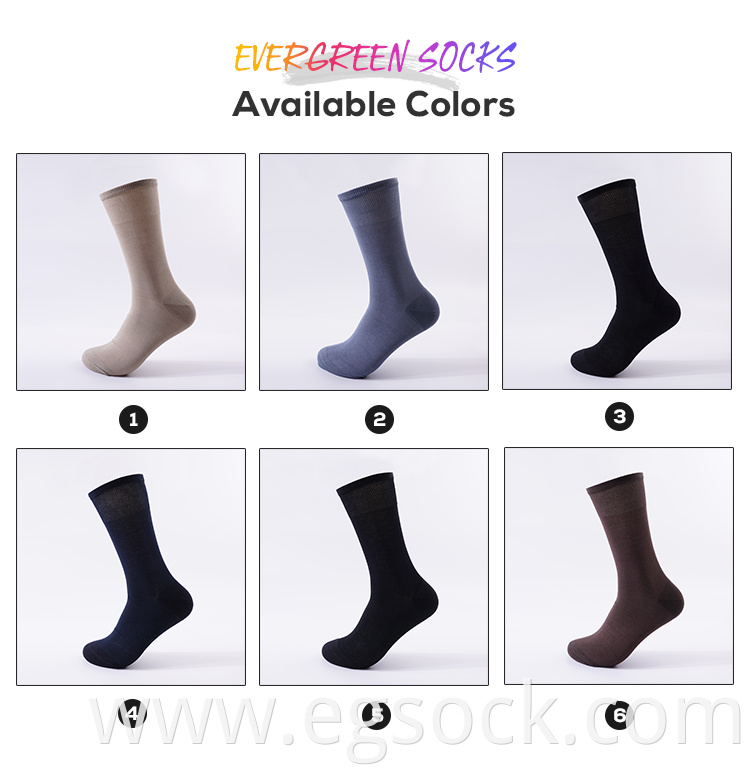 Summer Mercerized Cotton Dress Socks